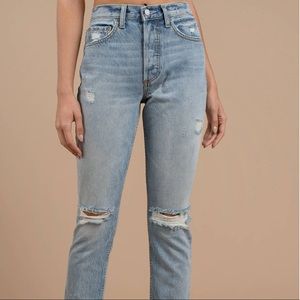 Tobi Boyfriend Distressed Jeans